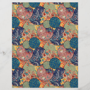Lámina Papel de cuaderno de artesanía de tejidos japonese