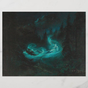 Lámina Papel de cuaderno de baile de hadas