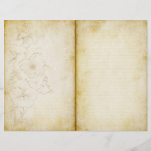 Lámina Papel de cuaderno de bonito de revistas de edad fl