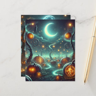 Lámina Papel de cuaderno de brompín de Whimsigoth de otoñ