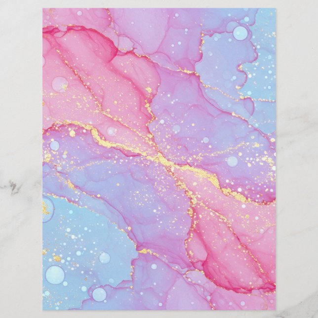 Lámina Papel de cuaderno de candy de algodón (Anverso)