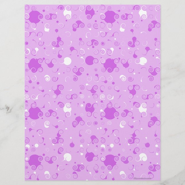 Lámina Papel de cuaderno de caramelo morado (Anverso)