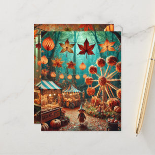 Lámina Papel de cuaderno de carnaval del Carnaval Foresta