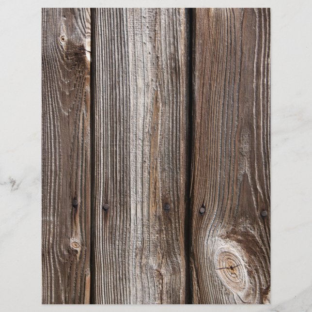 Lámina Papel de cuaderno de cartón de grano de madera rús (Anverso)
