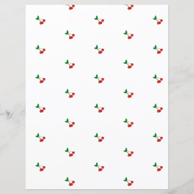 Lámina Papel de cuaderno de Cherry Cottage (Anverso)