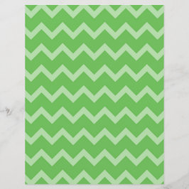 Lámina Papel de cuaderno de Chevron verde bilateral