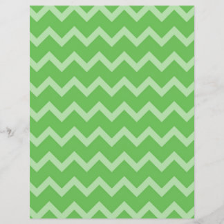 Lámina Papel de cuaderno de Chevron verde bilateral