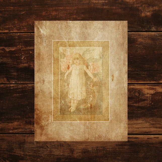 Lámina Papel de cuaderno de Chica de vintage (Subido por el creador)