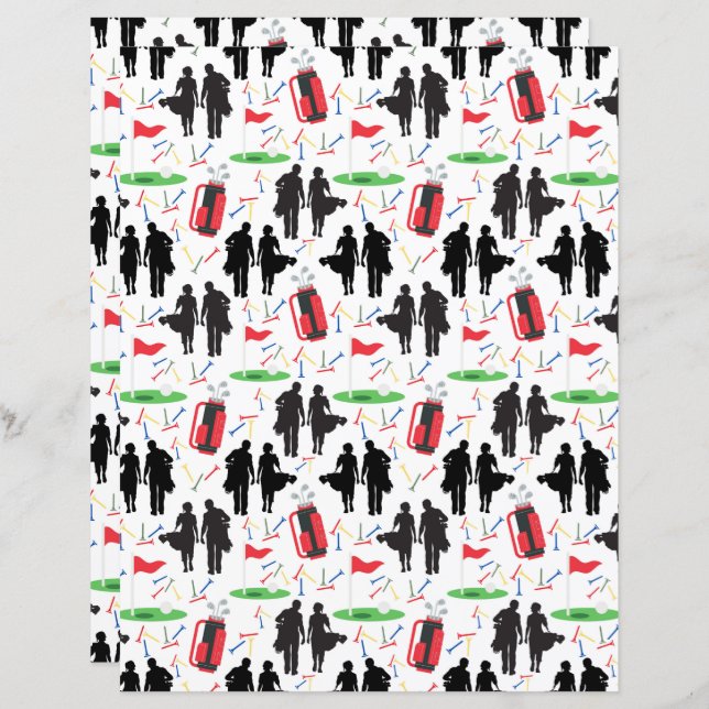Lámina Papel de cuaderno de golf (Anverso / Reverso)