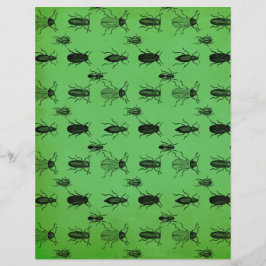 Lámina Papel de cuaderno de halloween para patrones de fa