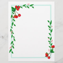 Lámina Papel de cuaderno de hitos de cerezos