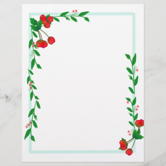 Lámina Papel de cuaderno de hitos de cerezos (Anverso)