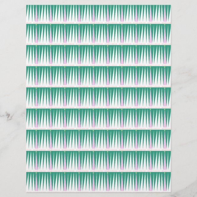 Lámina Papel de cuaderno de Ilustracion de árbol de Navid (Anverso)