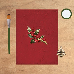 Lámina Papel de cuaderno de inmersión para Navidades Holl