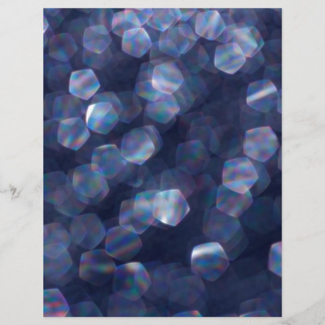 Lámina Papel de cuaderno de luces azules (Anverso)