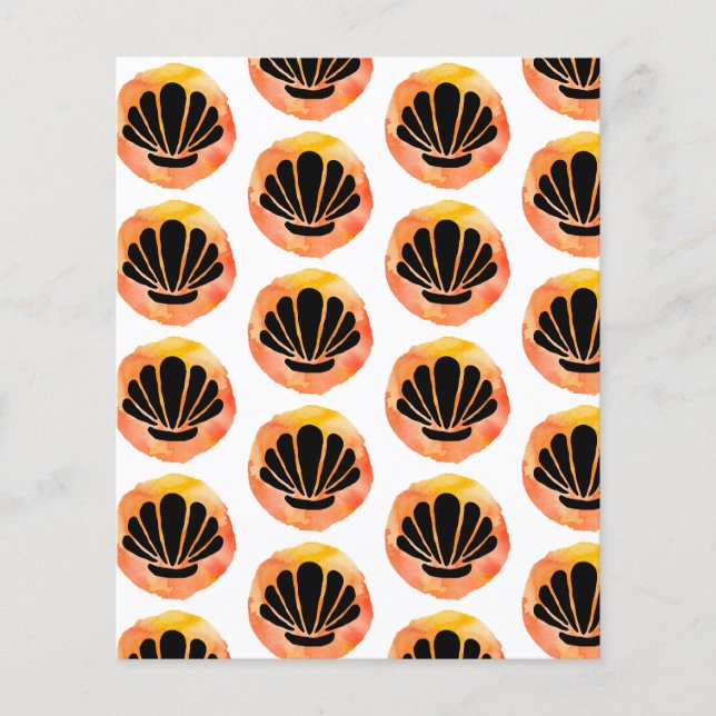 Lámina Papel de cuaderno de naranja Shell (Anverso)