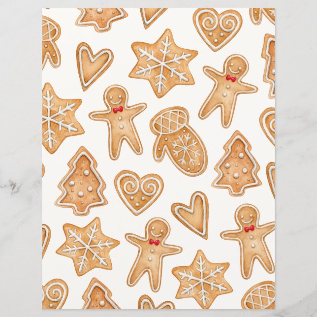 Lámina Papel de cuaderno de Navidades de corte (Anverso)