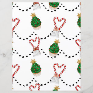 Lámina Papel de cuaderno de Navidades de Cute Falalala