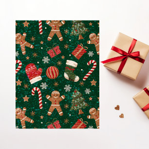 Lámina Papel de cuaderno de Navidades divertidos