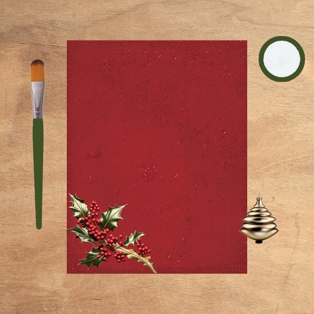 Lámina Papel de cuaderno de Navidades rojos (Subido por el creador)
