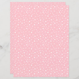 Lámina Papel de cuaderno de nieve rosa y retro