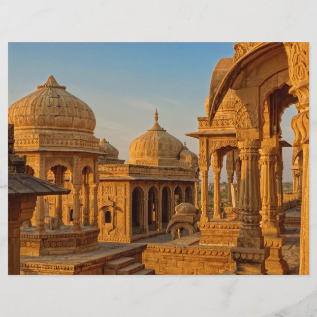 Lámina Papel de cuaderno de notas de Bada Bagh Chhatris (Anverso)
