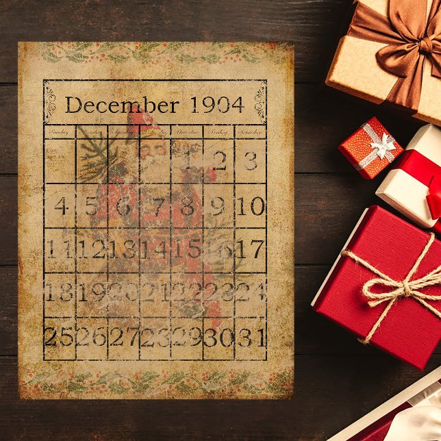 Lámina Papel de cuaderno de notas de calendario navideño  (Subido por el creador)