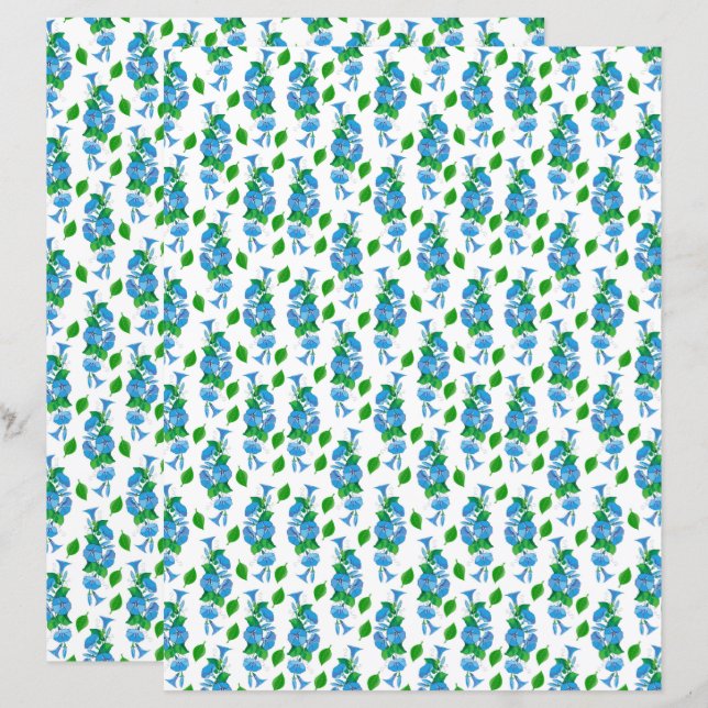 Lámina Papel de cuaderno de notas de la mañana sobre las  (Anverso / Reverso)