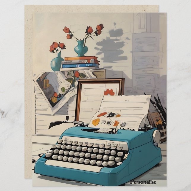 Lámina Papel de cuaderno de notas de la mesa de máquina d (Anverso / Reverso)