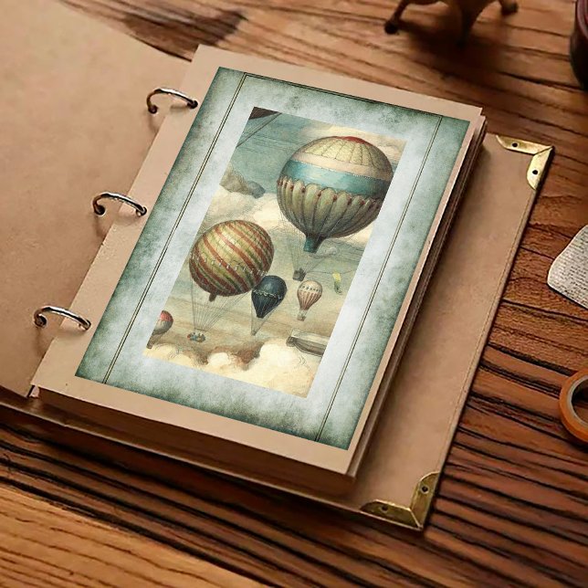 Lámina Papel de cuaderno de notas de los globos de aire c (Subido por el creador)