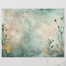 Lámina Papel de cuaderno de notas de revistas sobre la si