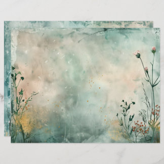 Lámina Papel de cuaderno de notas de revistas sobre la si