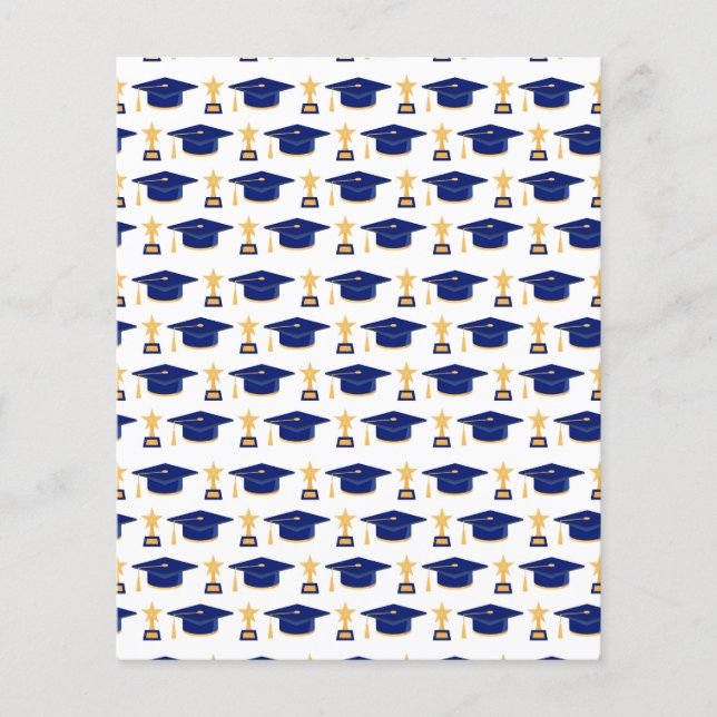 Lámina Papel de cuaderno de notas del patrón de graduació (Anverso)