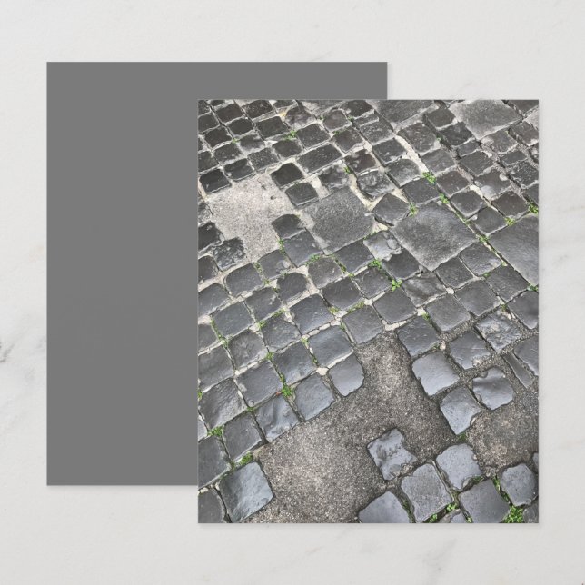 Lámina Papel de cuaderno de notas en negro romano (Anverso / Reverso)