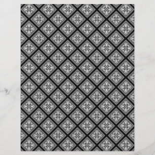 Lámina Papel de cuaderno de notas en negro y blanco
