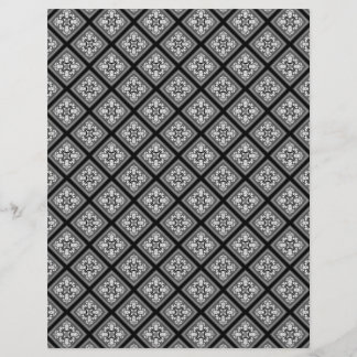 Lámina Papel de cuaderno de notas en negro y blanco