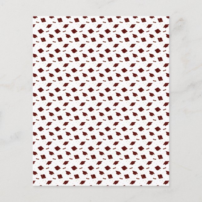 Lámina Papel de cuaderno de notas para el gol de graduaci (Anverso)