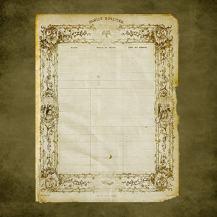 Lámina Papel de cuaderno de notas para el registro de fam