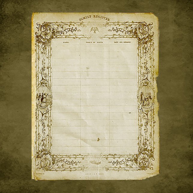Lámina Papel de cuaderno de notas para el registro de fam (Subido por el creador)
