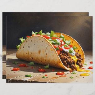 Lámina Papel de cuaderno de notas para la vida de Taco