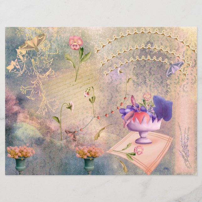 Lámina Papel de cuaderno de notas para polillas y panes (Anverso)