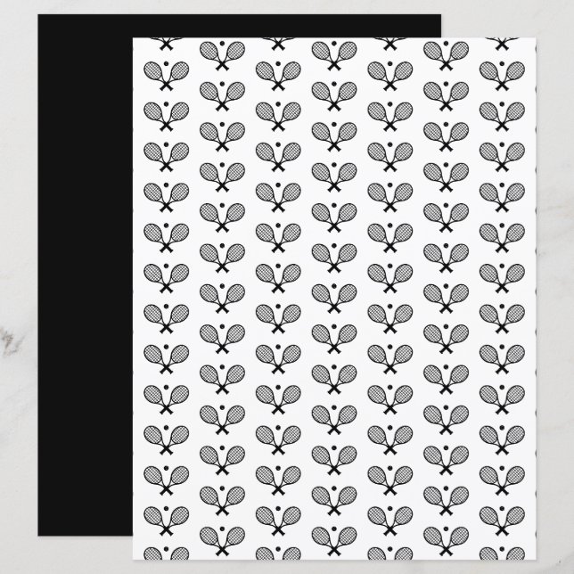 Lámina Papel de cuaderno de notas sobre el patrón minimal (Anverso / Reverso)