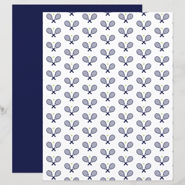 Lámina Papel de cuaderno de notas sobre el patrón minimal (Anverso / Reverso)