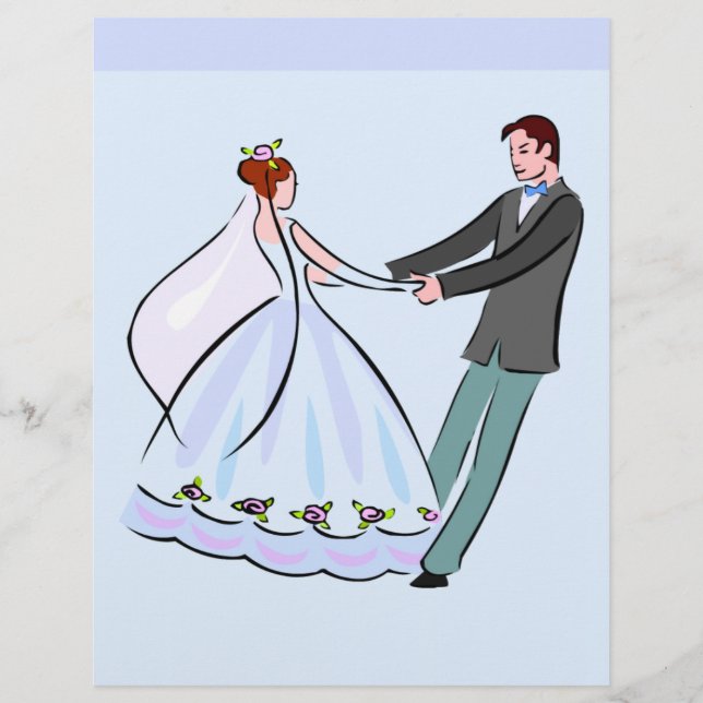 Lámina Papel de cuaderno de novia y de Groom (Anverso)