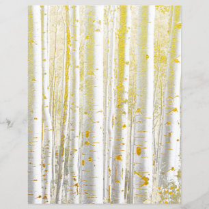 Lámina Papel de cuaderno de oro de Birch Fleced Gold