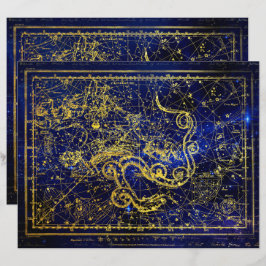 Lámina Papel de cuaderno de oro de Draco