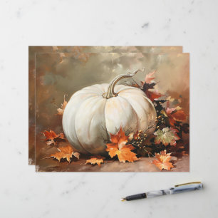Lámina Papel de cuaderno de pintura rustico de calabaza b