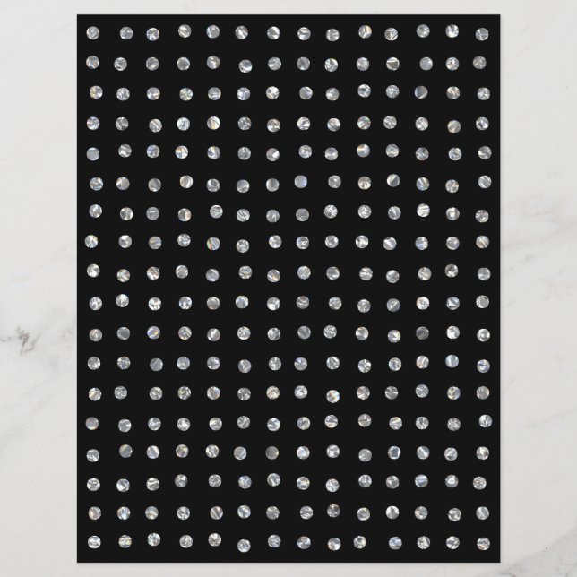 Lámina Papel de cuaderno de Purpurinas de cristal espumos (Anverso)