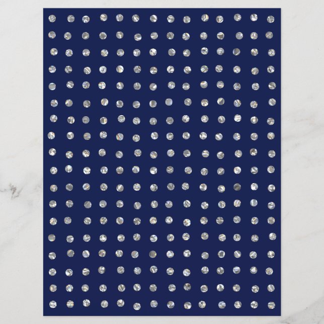 Lámina Papel de cuaderno de Purpurinas de cristal espumos (Anverso)