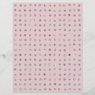 Lámina Papel de cuaderno de Purpurinas de cristal espumos